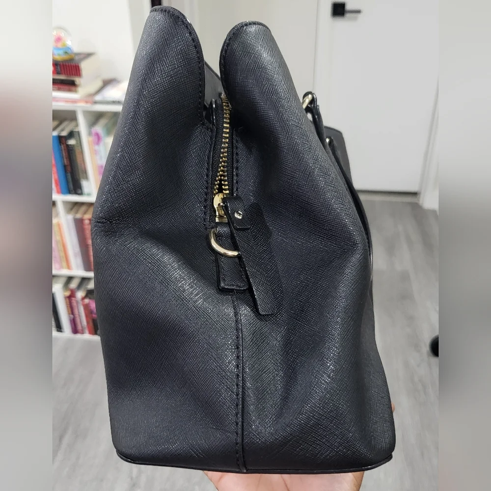 Kate Spade Black Saffiano Leather Satchel